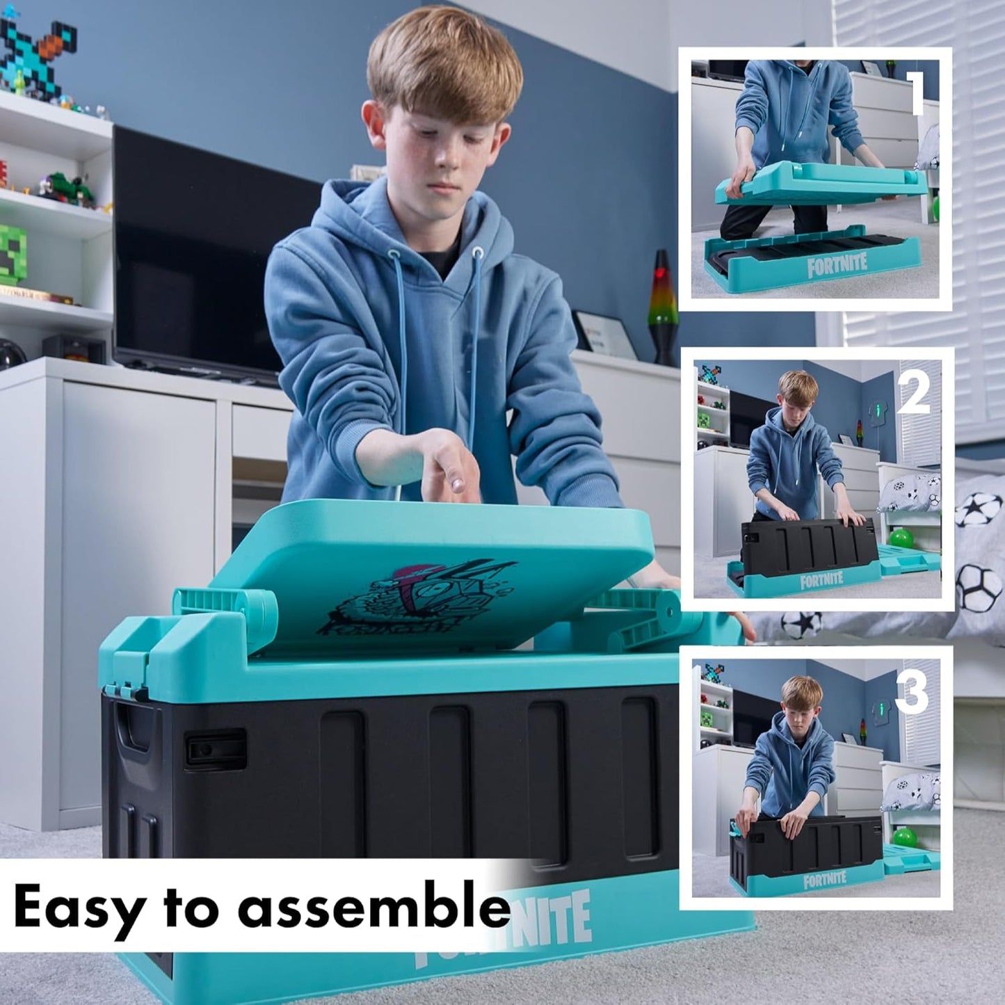 Numskull Fortnite 2-in-1 Toy Storage Box & Folding Chair