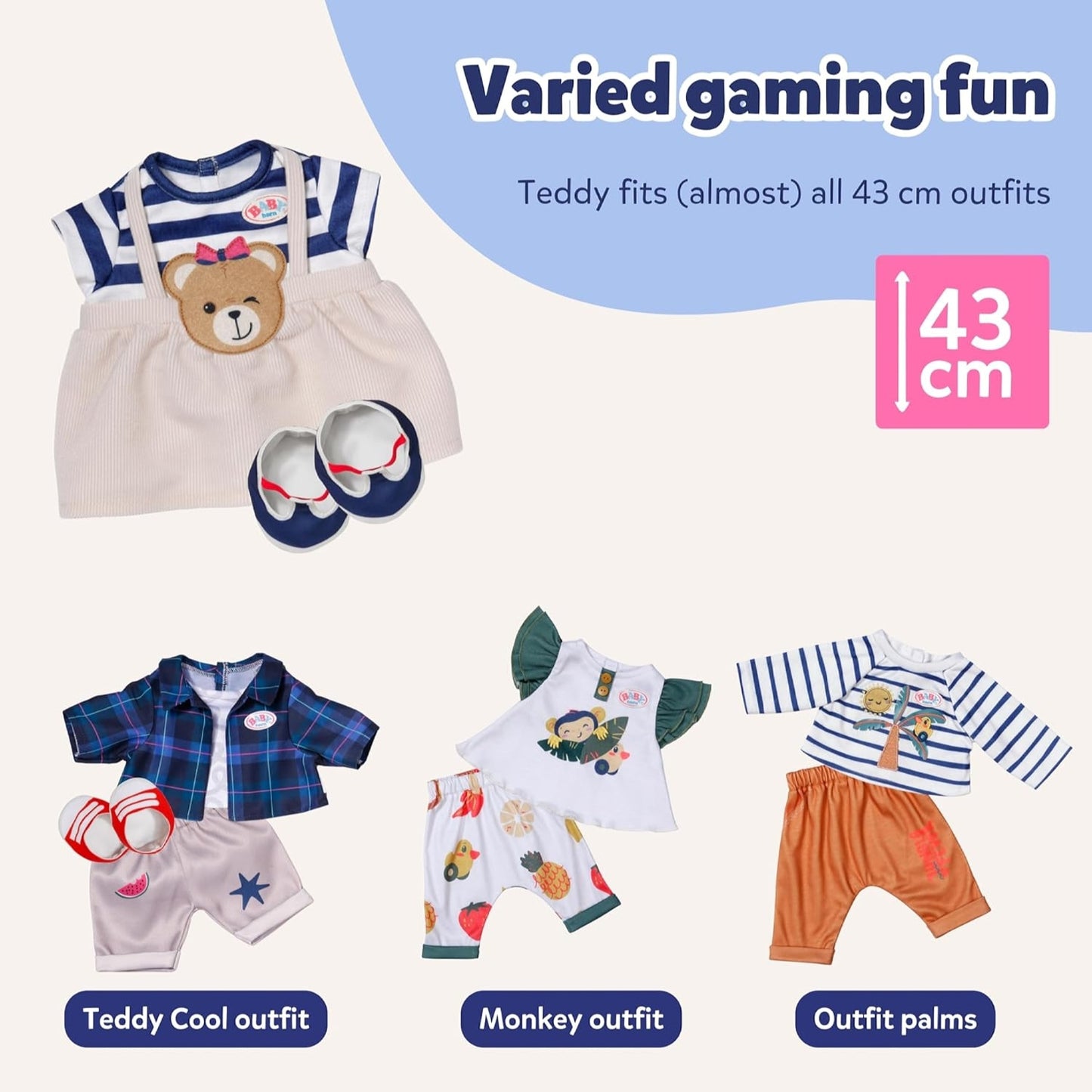 BABY born Teddy Bear White