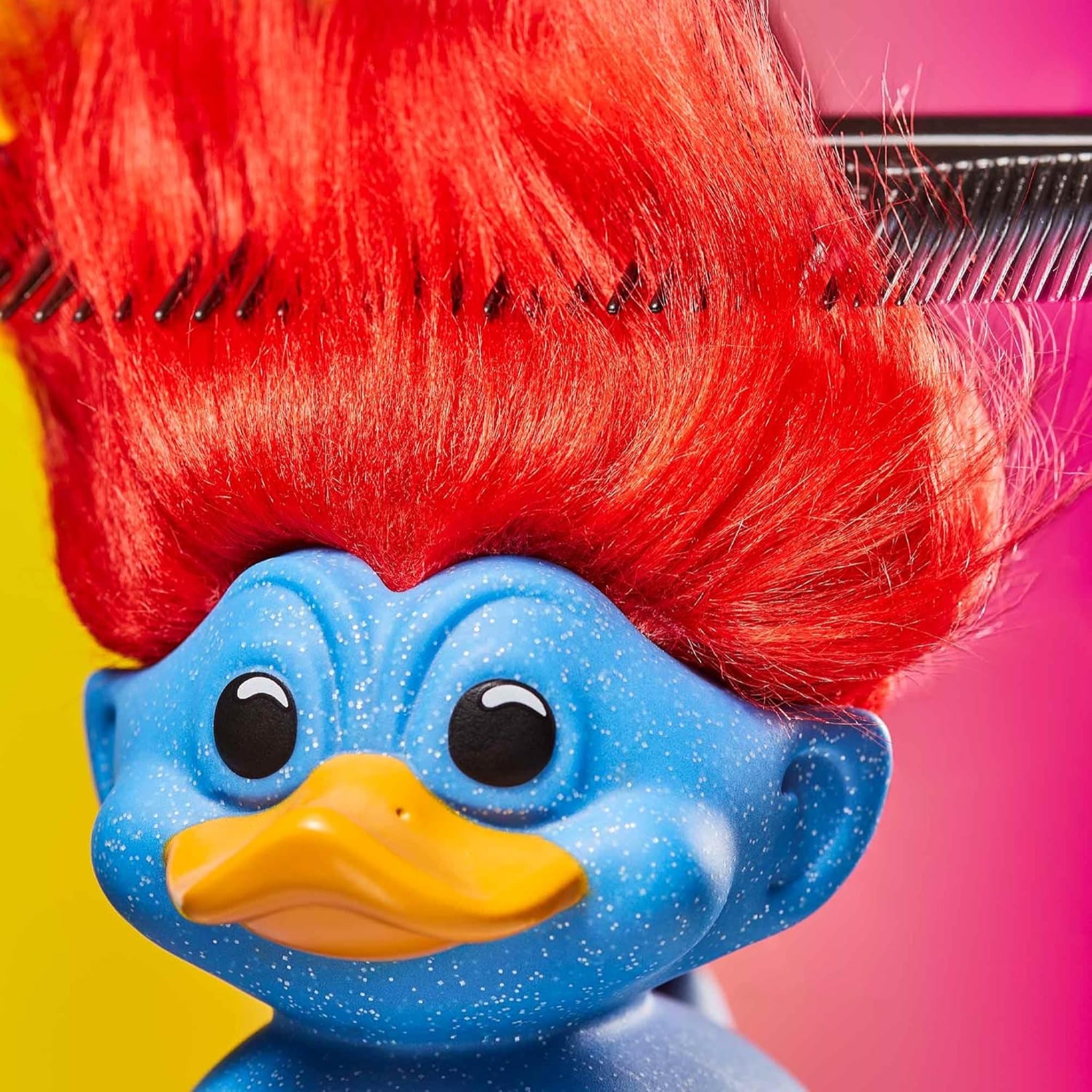 TUBBZ Glitter Blue Troll (First Edition) Collectible Vinyl Rubber Duck Figure