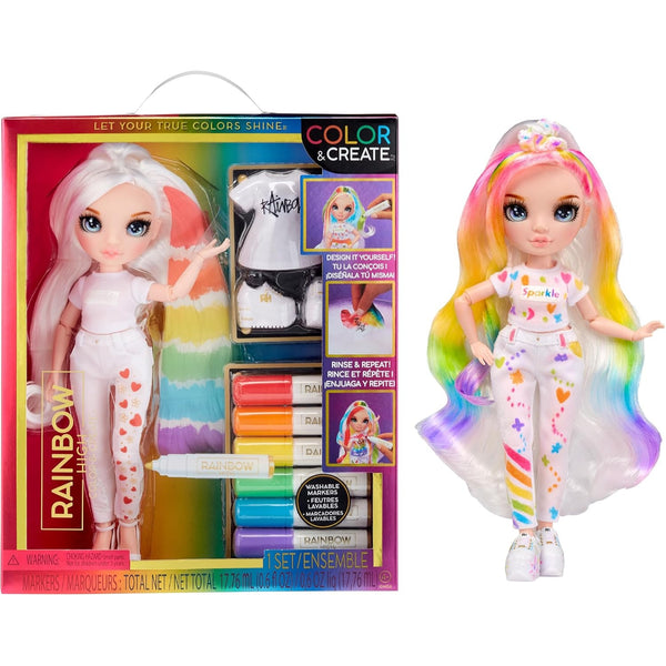 Rainbow High Colour & Create Fashion DIY Doll Blue Eyes