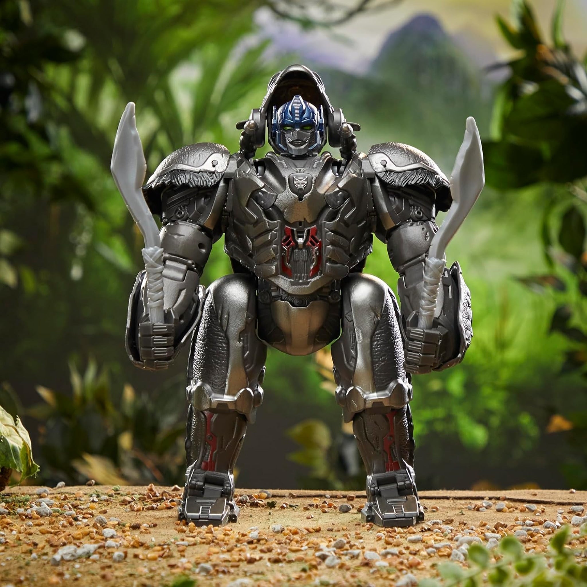 Transformers Rise of the Beast Command Convert Animatronic Optimus Primal Figure
