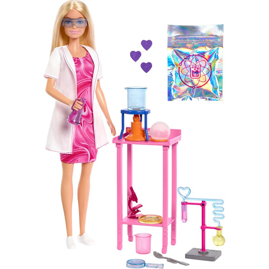 Barbie You Can Be Anything Scientist Doll DAMAGED BOX