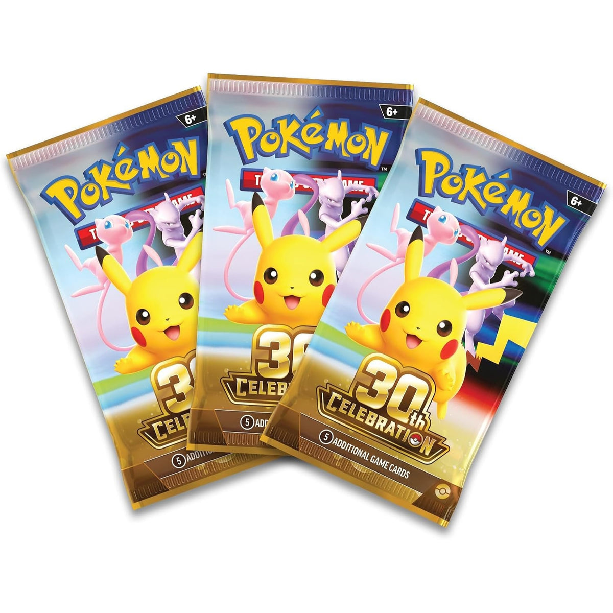 Pokemon TCG: 30th Celebration Poster Collection (3 Promo Cards, 1 Poster & 3 Boosters)