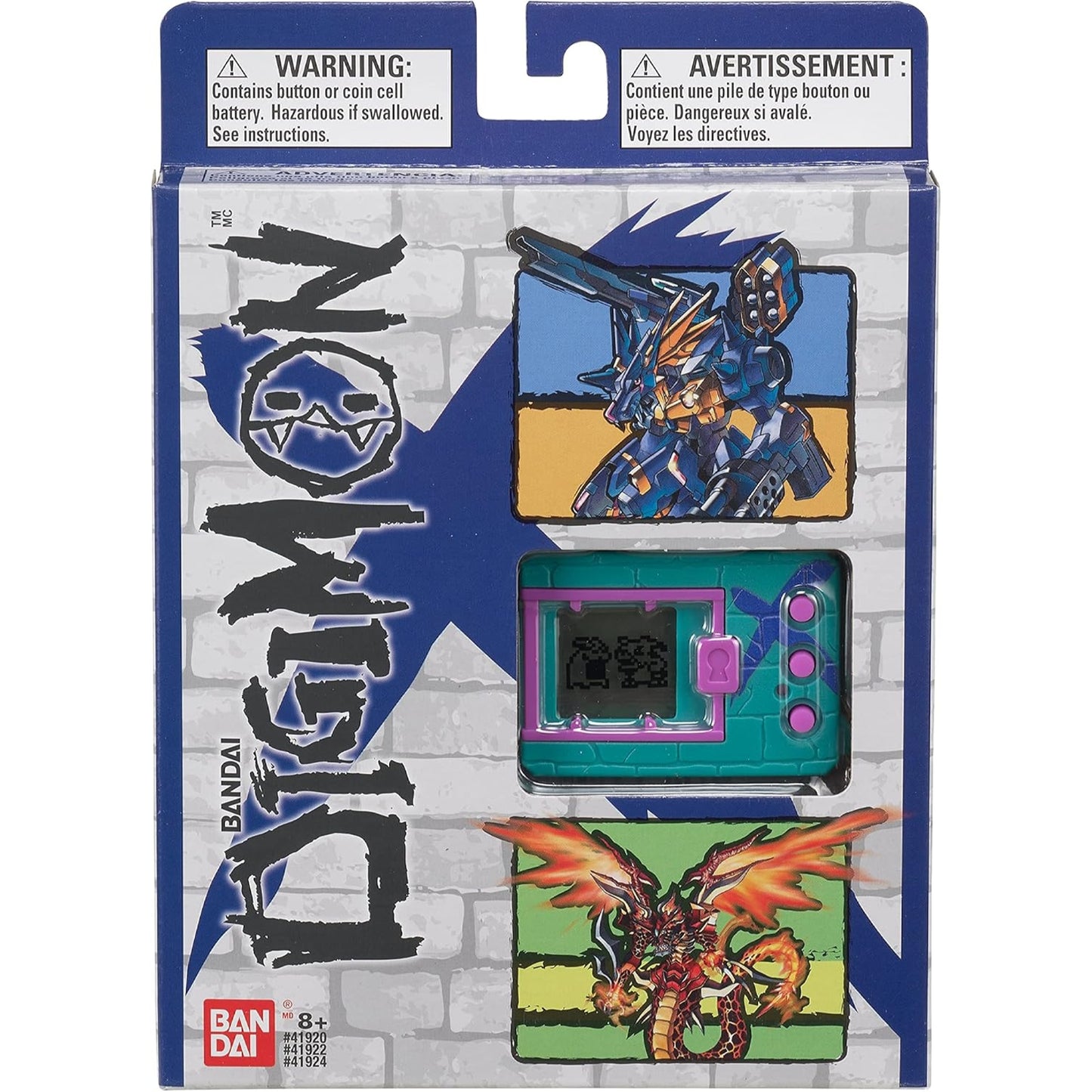 Tamagotchi Digimon X Green & Blue Virtual Monster Pet