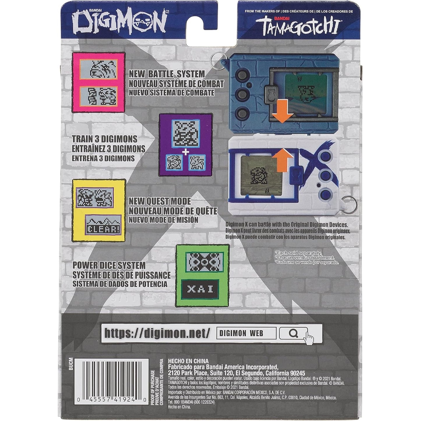 Tamagotchi Digimon X Green & Blue Virtual Monster Pet