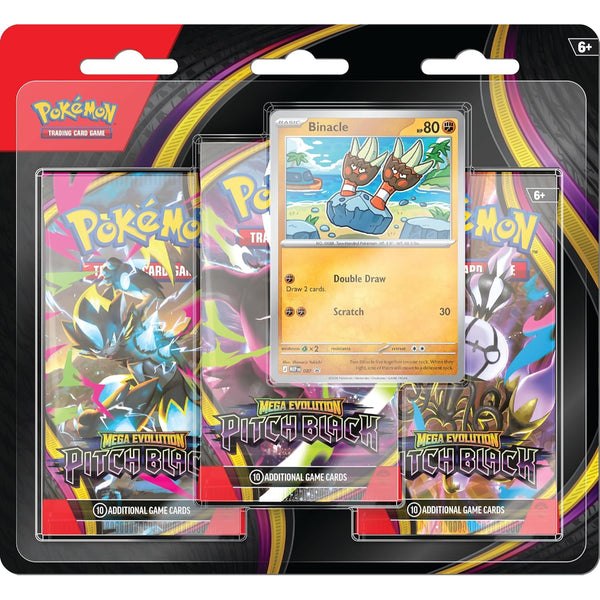 Pokemon TCG: Mega Evolution - Pitch Black Triple Pack (1 Foil Promo Card & 3 Booster Packs) English
