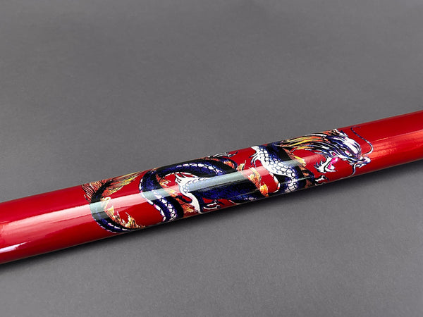 Red Blue Purple Dragon Samurai Metal Katana Sword
