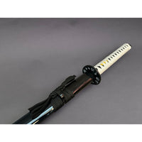 Black Katana Blue Purple Dragon Samurai Metal Katana Sword