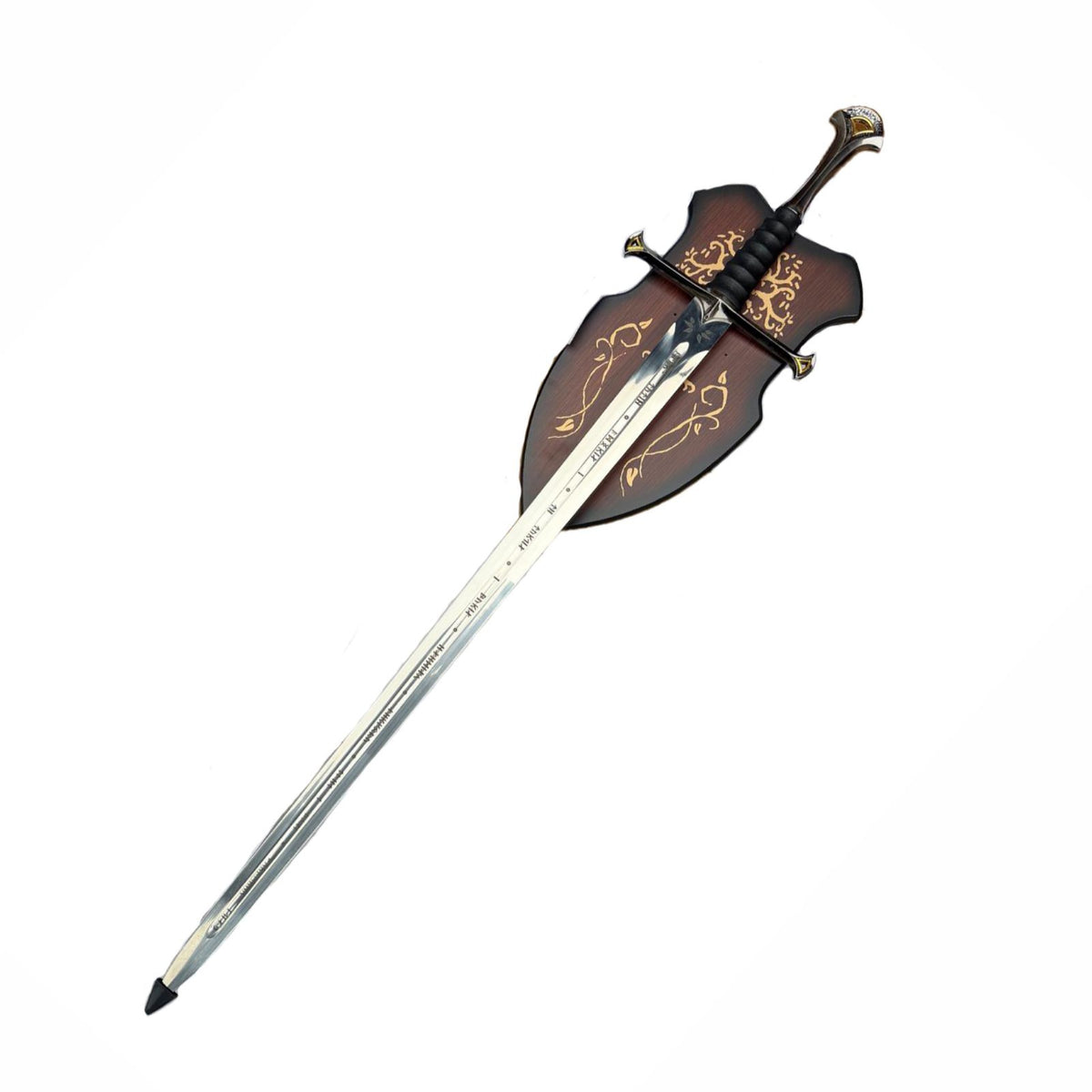 Lord of the Rings Sword of King Elessar Aragorn Anduril Metal Sword With Wall Plaque SE