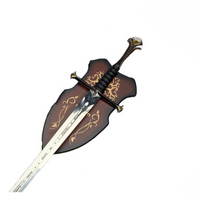 Lord of the Rings Sword of King Elessar Aragorn Anduril Metal Sword With Wall Plaque 118cm
