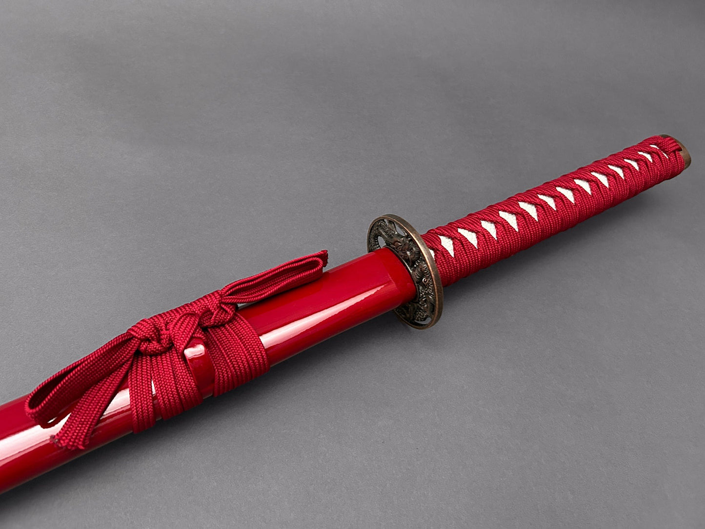 Red Blue Purple Dragon Samurai Metal Katana Sword