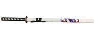 White Black & Purple Dragon Samurai Metal Katana Sword