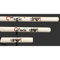 White & Black Steel Samurai Katana Set of 3