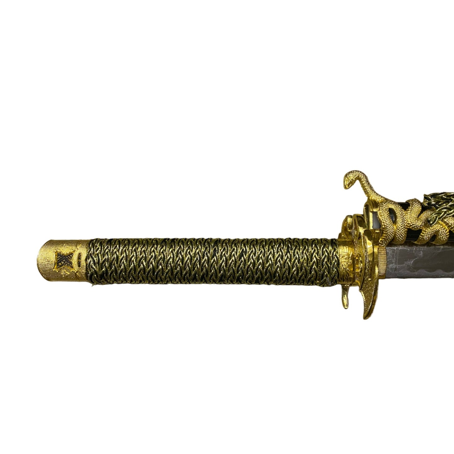 Coiling Snake Samurai Metal Katana Sword