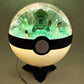 Pokemon Bulbasaur Light Up LED Crystal Terrarium Green/White Poke Ball Handmade