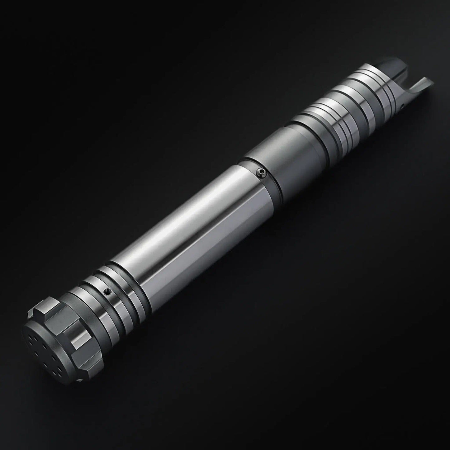 Star Wars Combat Lightsaber RGB Baselit Custom No.115 Silver Replica (No 7 Base)