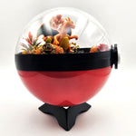 Charizard Crystal Terrarium Lava Red Poke Ball Handmade