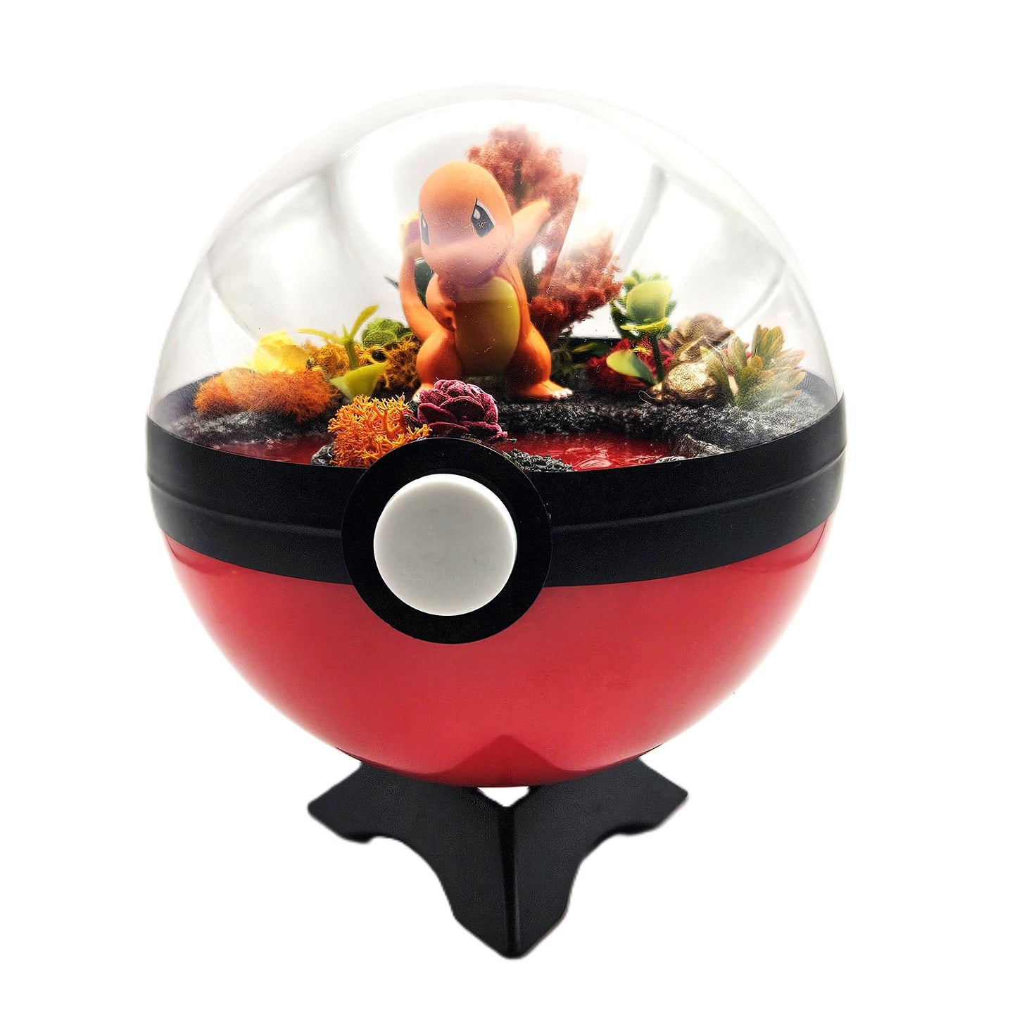 Pokemon Ball Charmander Crystal Terrarium Lava Red Poke Ball Handmade