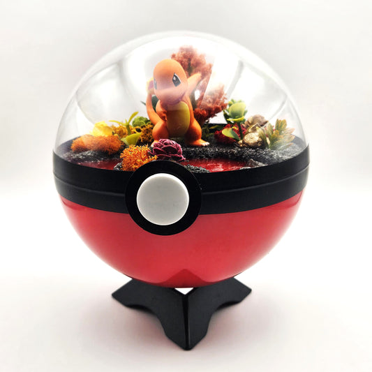 Pokemon Ball Charmander Crystal Terrarium Lava Red Poke Ball Handmade