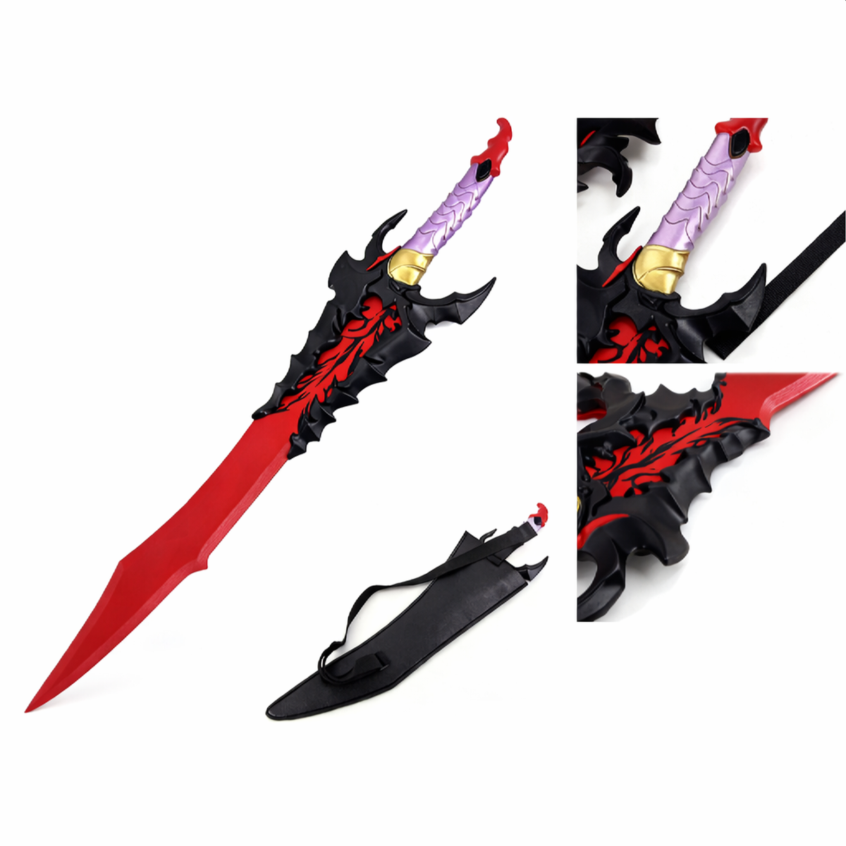 Solo Leveling Kamish's Wrath Dagger Wooden with Sheath