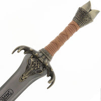 Conan The Barbarian Father's Metal Sword with Plaque