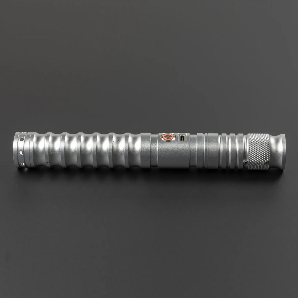 Star Wars Combat Lightsaber RGB Baselit Custom No.108 Silver Replica