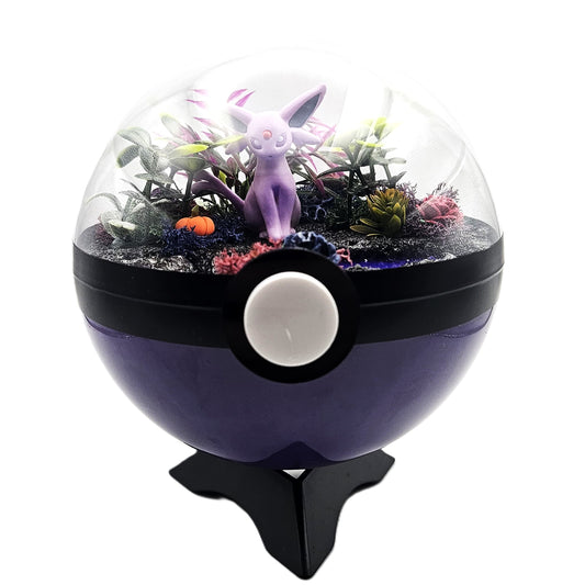 Pokemon Espeon Crystal Terrarium Haunted Wood Purple Poke Ball Handmade