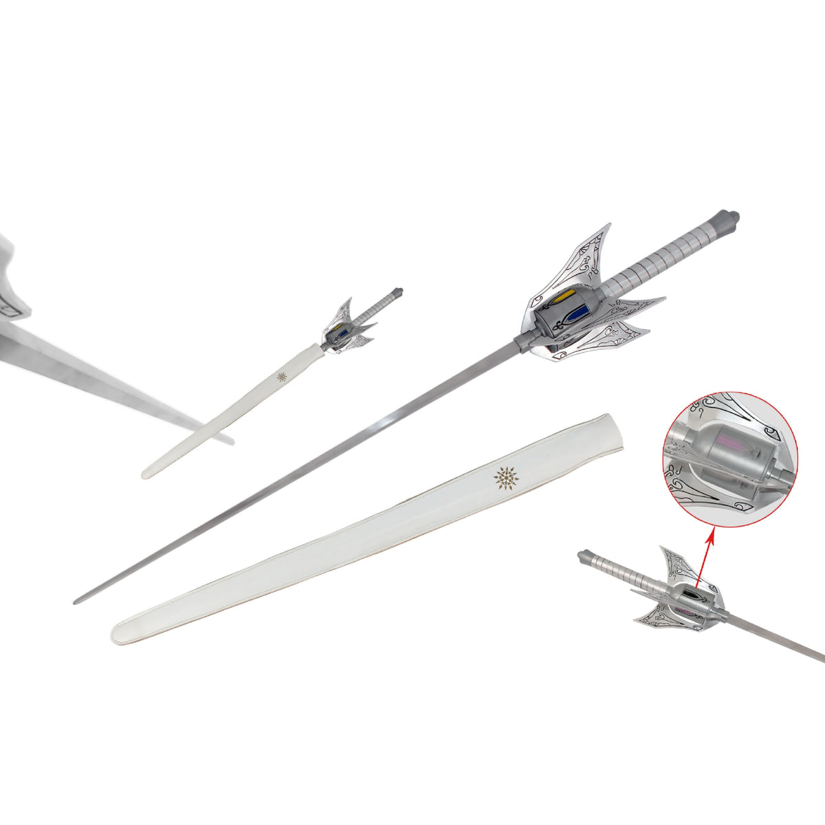 RWBY Weiss Schnee's Myrtenaster Metal Rapier Sword