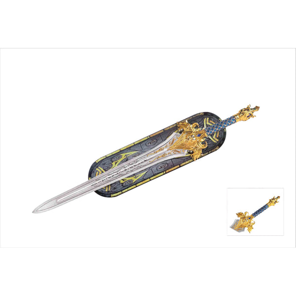 World Of Warcraft King Llane Metal Sword with Plaque