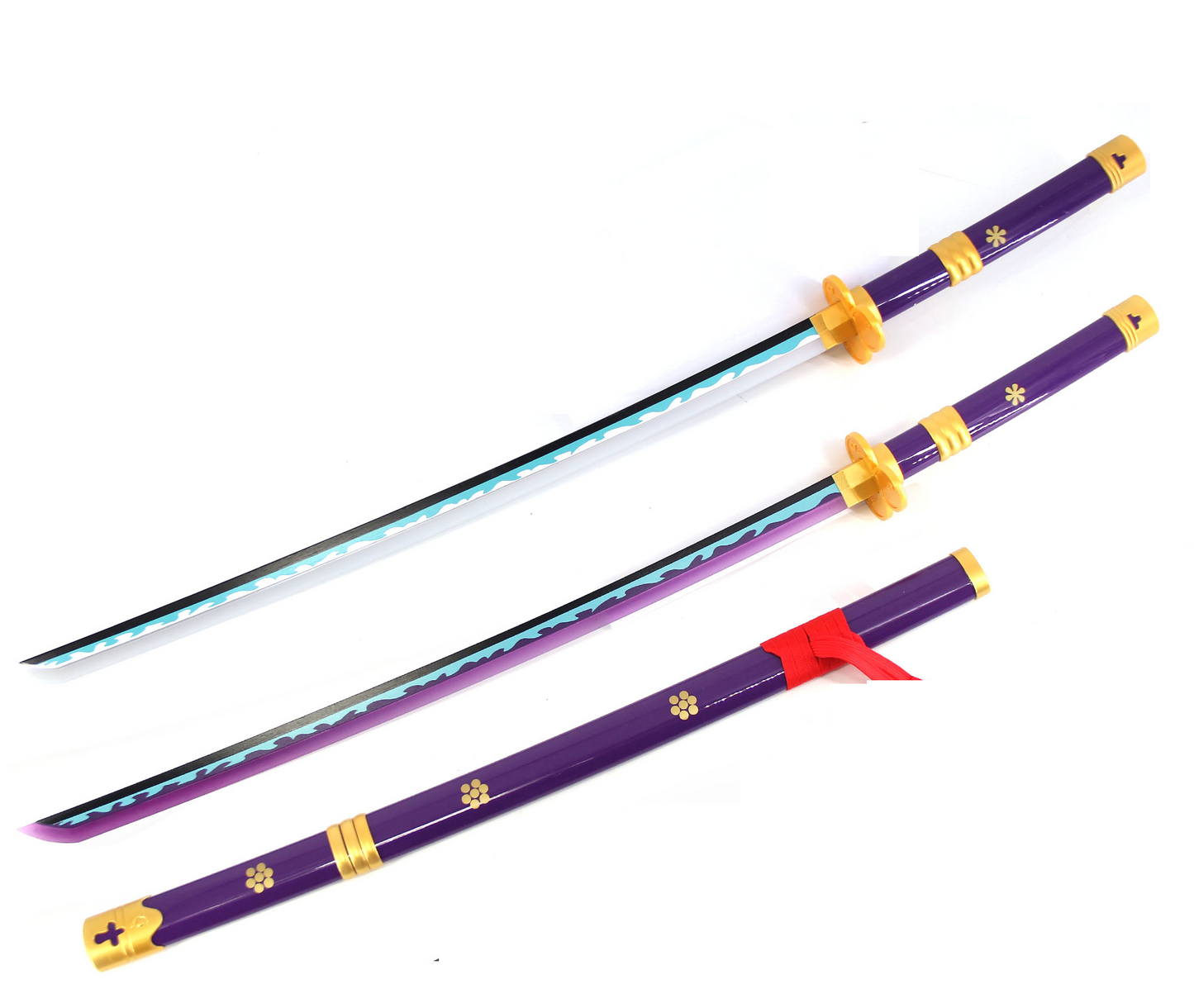 One Piece Purple Enma LED Light Up Sword USB C Rechargable 40 Inch Wood & Plastic Cosplay Prop Replica