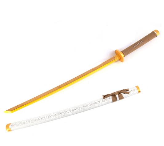 White & Gold LED Light Up Sword USB C Rechargeable 40 Inch Cosplay Prop Replica