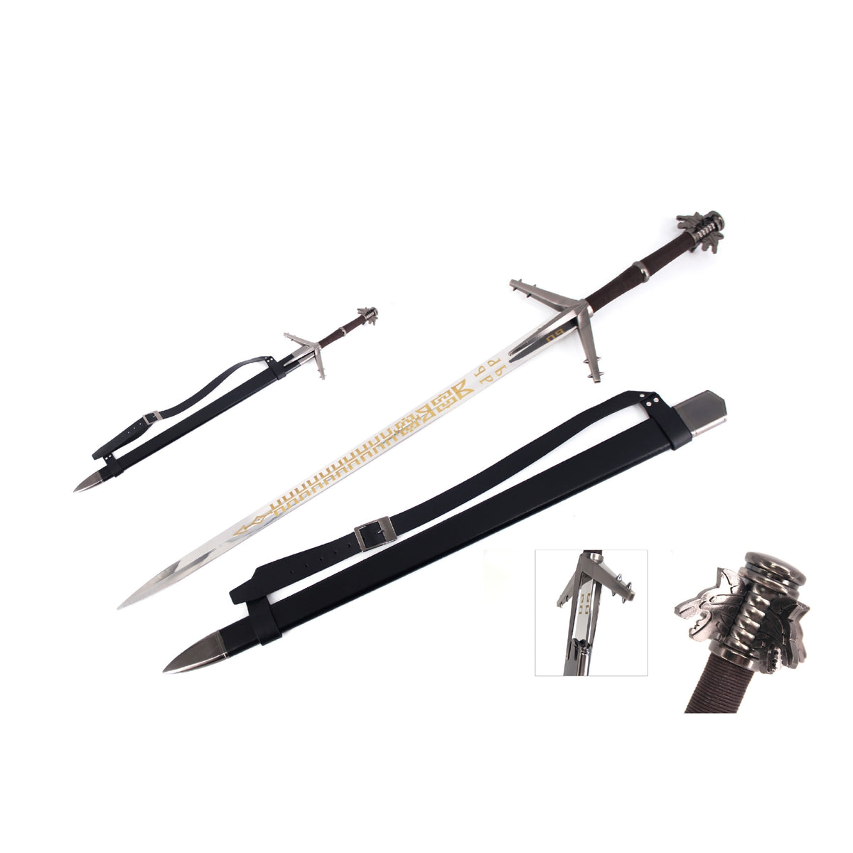 The Witcher Aerondight Metal Sword with Sheath DAMAGED
