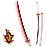 Demon Slayer Kyojuro Rengoku Metal Katana LED Sword