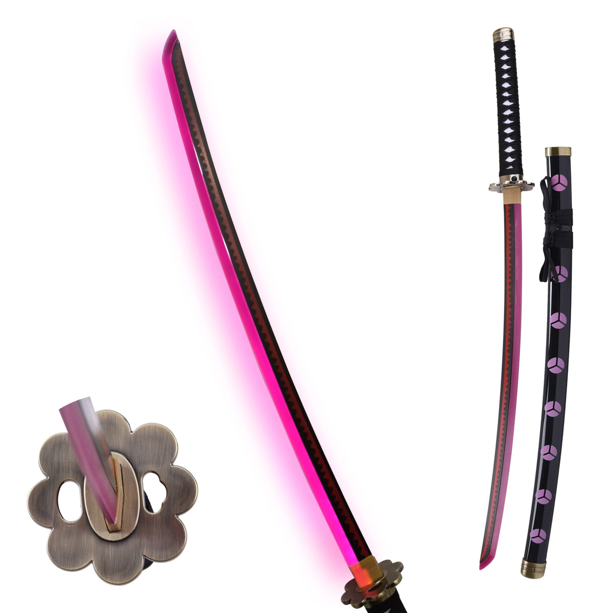 One Piece Roronoa Zoro Shusui Metal Katana LED Sword