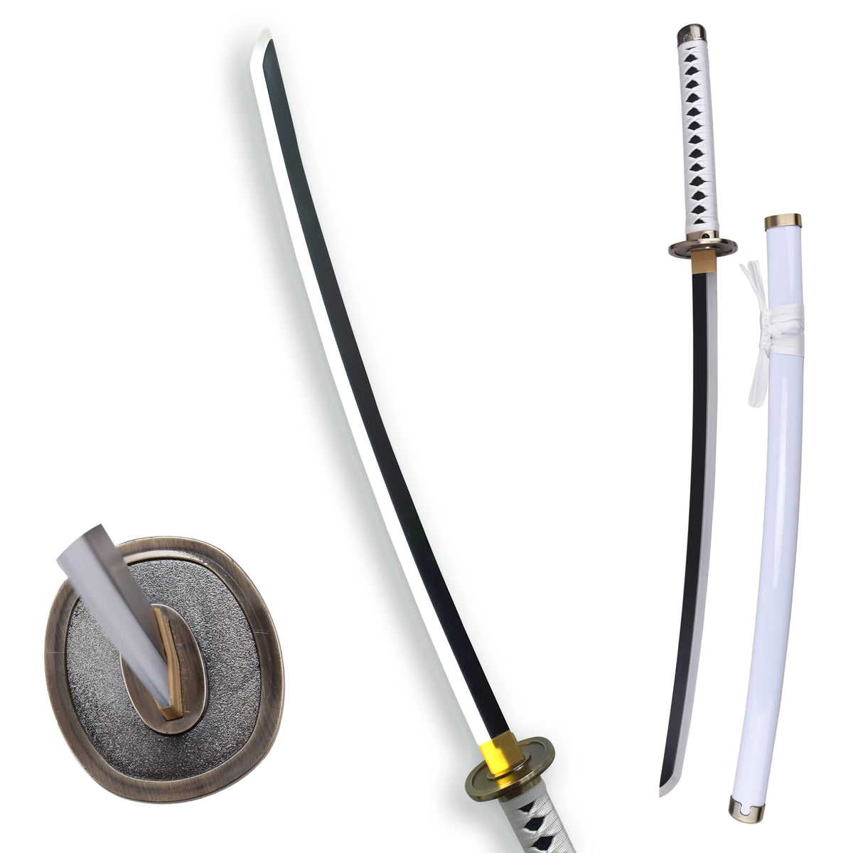 One Piece Roronoa Zoro Wado Ichimonji Metal Katana LED Sword