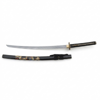 Kōyō Handforged Katana in 1095 Clay Tempered Tsuba Metal Sword
