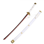 One Piece Roronoa Zoro Cosplay Wooden Swords White Enma Prop Replica 104cm