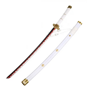 One Piece Roronoa Zoro Cosplay Wooden Swords White Enma Prop