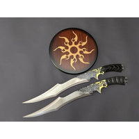 Lord of the Rings Dual Elf Warrior Replica Metal Swords