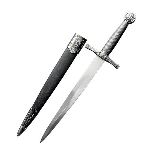 Excalibur Metal Dagger with Scabbard — Legendary Display Only Collector's Replica