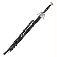 The Witcher 3 Geralt's Silver Sword Diagonal Guard Damascus Metal Sword