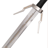 The Witcher 3 Geralt's Silver Sword Diagonal Guard Damascus Metal Sword