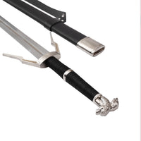The Witcher 3 Geralt's Silver Sword Diagonal Guard Damascus Metal Sword