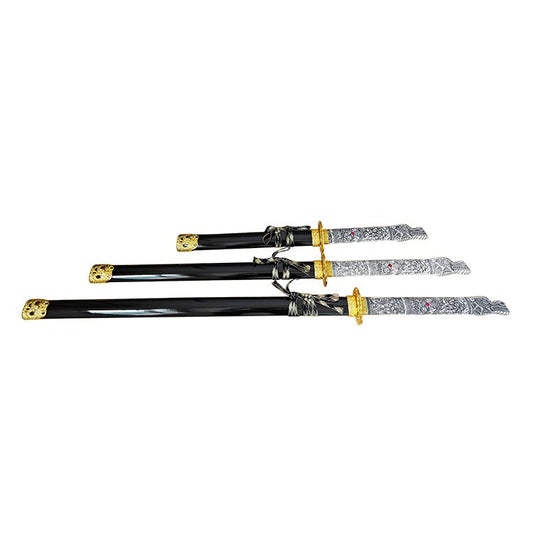 Highlander Duncan Macleod Steel Samurai Sword Set of 3