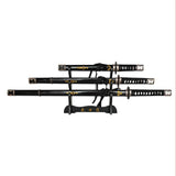 Kill Bill Bride Hattori Hanzo Triple Display Set Metal Katana's