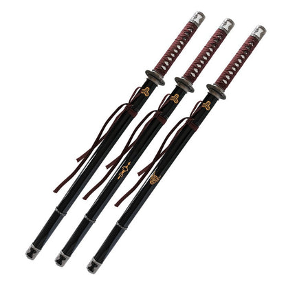 Kill Bill Hattori Hanzo Triple Display Set Metal Katana's