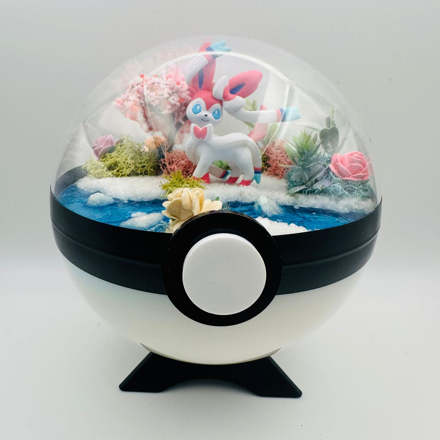 Pokemon Charmander Crystal Terrarium Beach Red Poke Ball Handmade