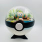 Pokemon Rowlet Crystal Terrarium Beach White Poke Ball Handmade