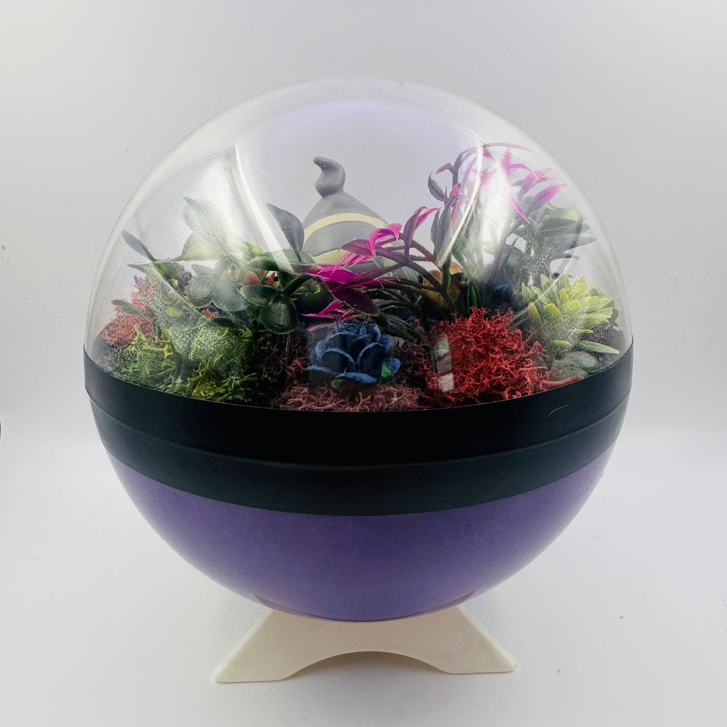 Pokemon Duskull Crystal Terrarium Haunted Woods Purple Poke Ball Handmade