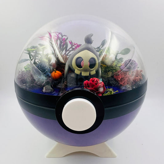 Pokemon Duskull Crystal Terrarium Haunted Woods Purple Poke Ball Handmade